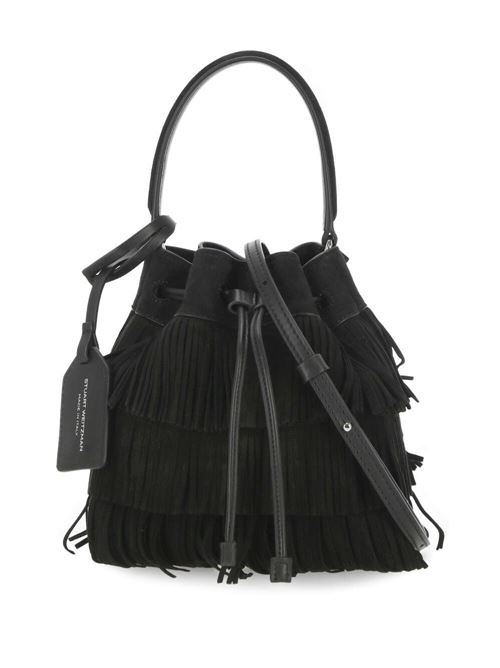 Black fringe detailing woman bag Stuart Weitzman | SH190SUEBLK